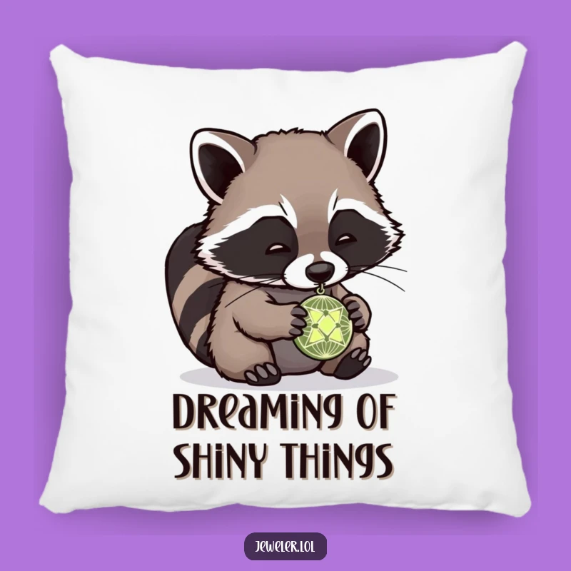 Funny Raccoon Pendant Cushion - Soft & Humorous Accent Pillow for Cozy Spaces
