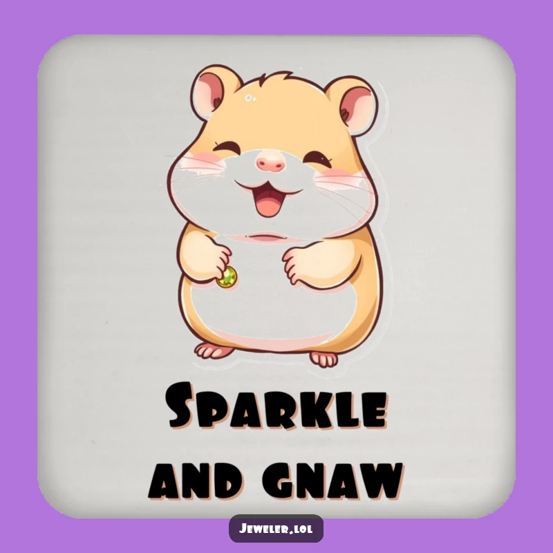 Funny Hamster Bracelet Coaster Set - Protect Surfaces with Humorous Charm