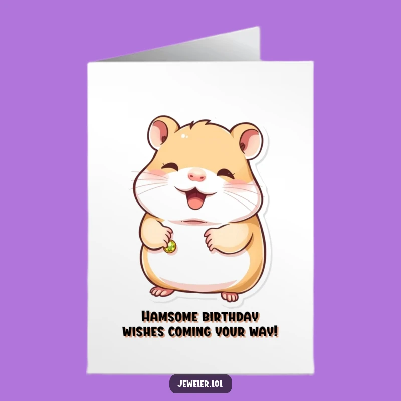Hamster Birthday Card Free Printable: Adorable Animal DIY Downloadable Gift for Smiles