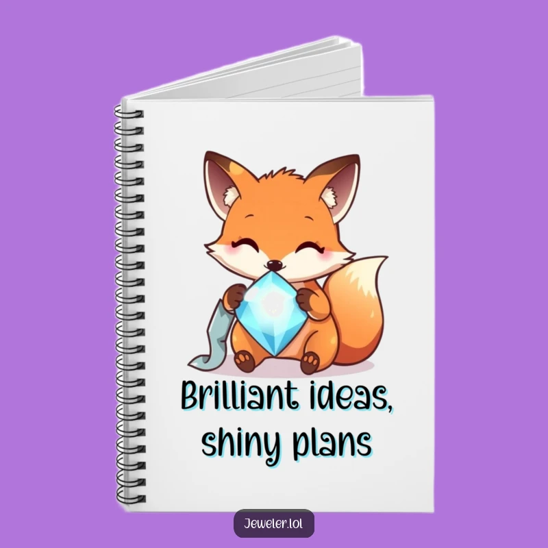 Funny Fox Gem Log Notebook - Hilarious Journal for Your Treasures!