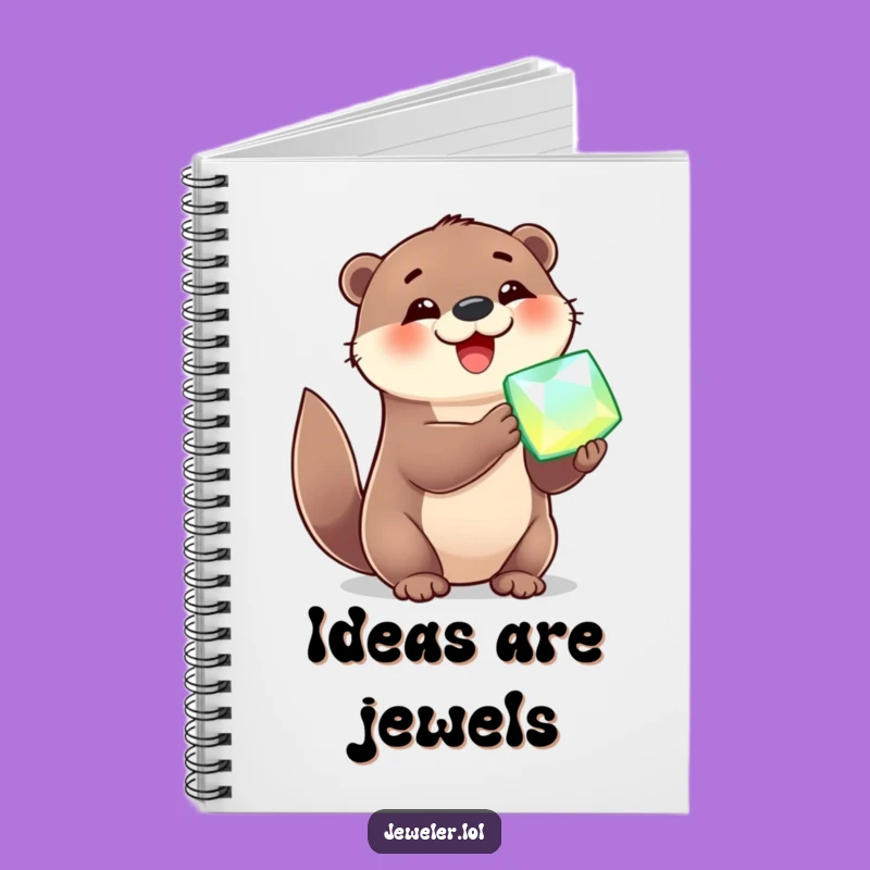Funny Otter Gem Notebook - Journal Your Joy, Hilarious Gift for Writers