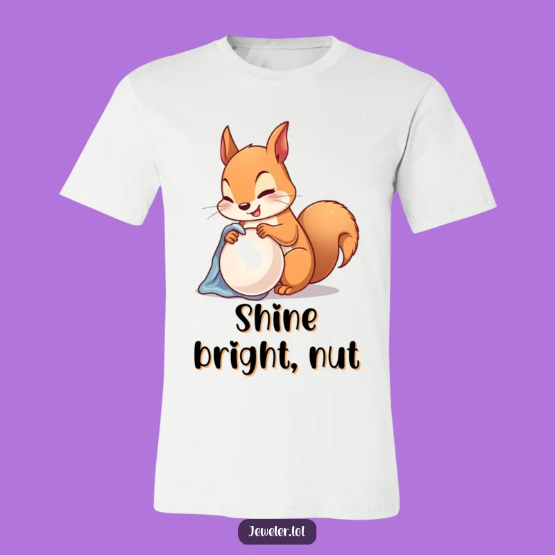Funny Squirrel Pearl Polishing T-Shirt - Chic Treasure Hunter's Gift
