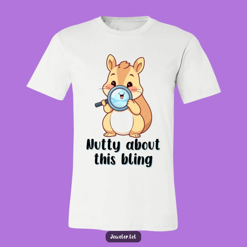 Funny Squirrel Ring Inspector T-Shirt - Humorous Tee for Treasure Seekers
