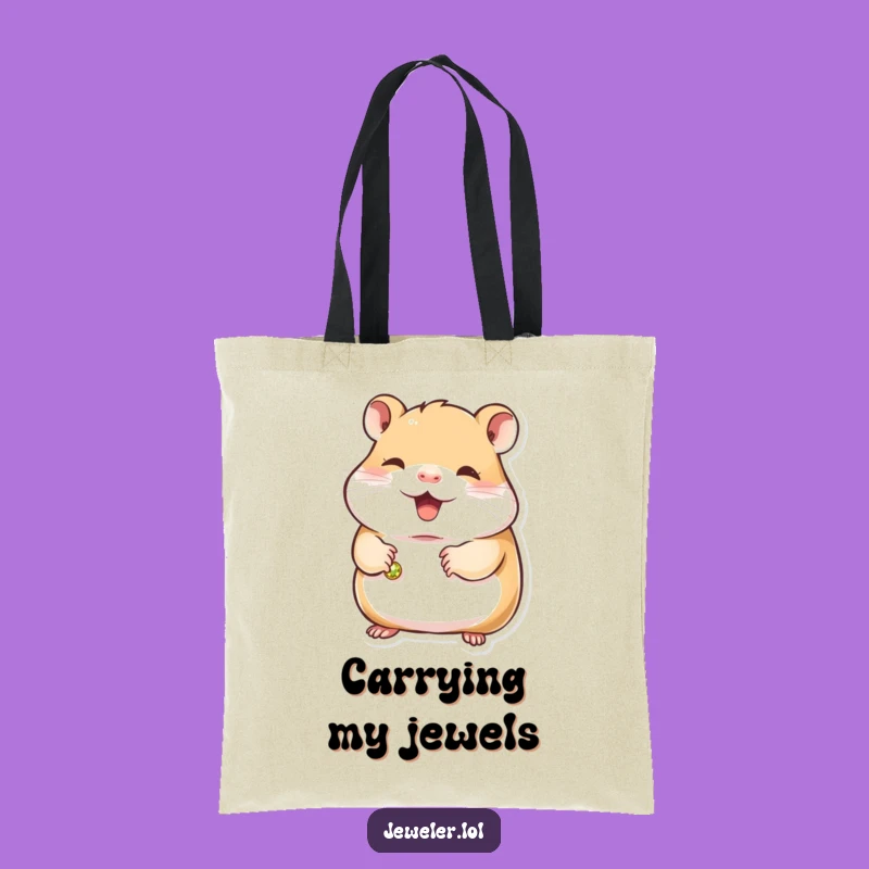 Funny Hamster Bracelet Bag - Spacious & Humorous Tote for Charm Collectors